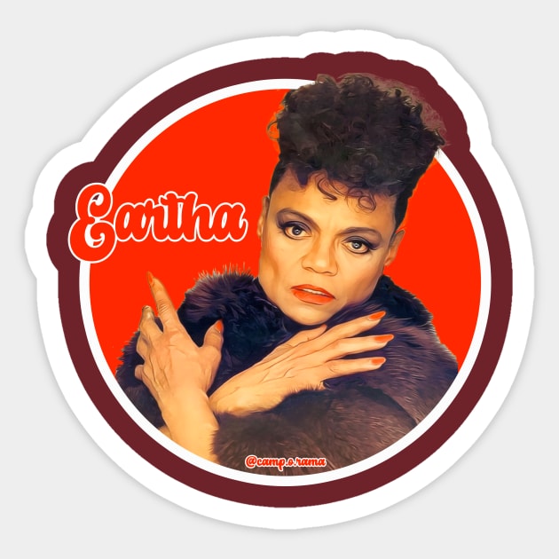 Eartha Sticker by Camp.o.rama